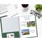 Better Office Products 2 Pocket Paper Folders Portfolio W/Prongs, Matte Texture, Letter Size, Dark Green, 50PK 84228 - alternate 2